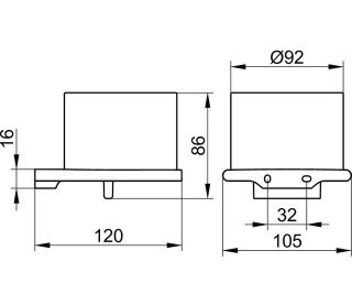 Дозатор для жидкого мыла Keuco Edition 11552139000 хром черный шлифованный